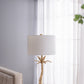 D16x31' Leaf Lamp with Marble Base Gold