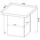 Exeter Mango Square End Table
