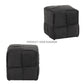 Ottoman Foot Rest Soft and Comfortable Ottoman Square Corduroy Woven Design Sofa Stool (Grey)