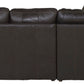 Denali - Italian Leather Match Sectional