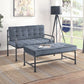 Brantley - Bench - Gray Velvet & Sandy Gray