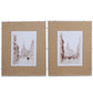 S/2 European Cities Watercolor Framed Prints, 24X30"