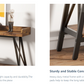 70.9" Extra Long Industrial Console Table, Rustic