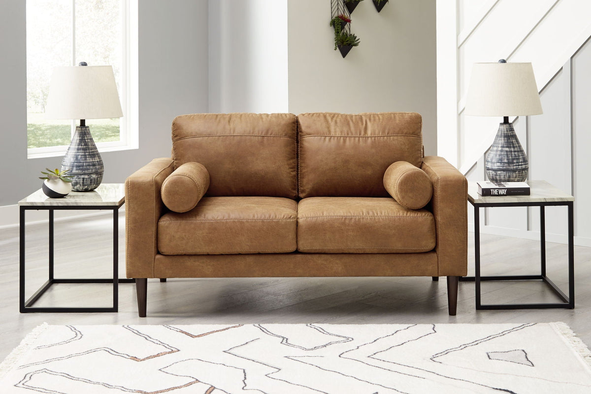 Telora - Loveseat - Caramel - view 4