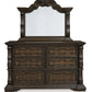 Maylee - Dresser And Mirror - Dark Brown