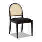 Panama 18.5" Curved Resin Cane Rattan Side Dining Chair Set of 2