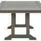 Visola - RECT Dining Table w/Umb OPT - Gray