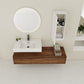 60 Inch Wall-Mounted Bathroom Vanity with Resin Sink
