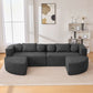 Boneless - Couch Modular Sectional Sofa With Deep Seating And Curved Design - view 15