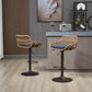 Modern Swivel Bar Stools Set of 2 Adjustable Counter Height Chairs