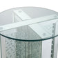 Nysa Mirrored & Faux Crystals End Table (Assembled)