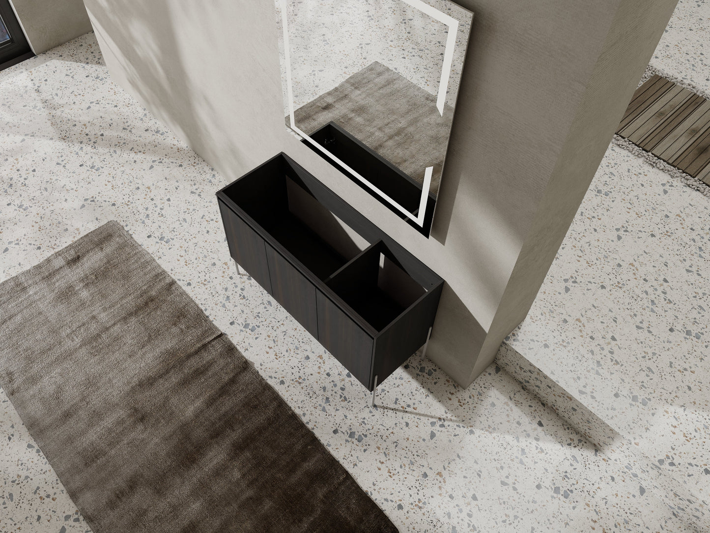 48" Freestanding Bathroom Vanity - Storage Cabinet