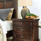 Porter - Two Drawer Night Stand - Dark Brown