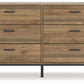 Deanlow - Six Drawer Dresser - Honey