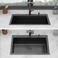33" Drop-In Gunmetal Kitchen Sink