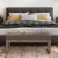 Milltown 44 Inch Wide Solid Wood Large Ottoman Bench in Mink