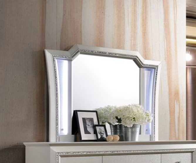 Kaitlyn LED & Champagne Finish Mirror
