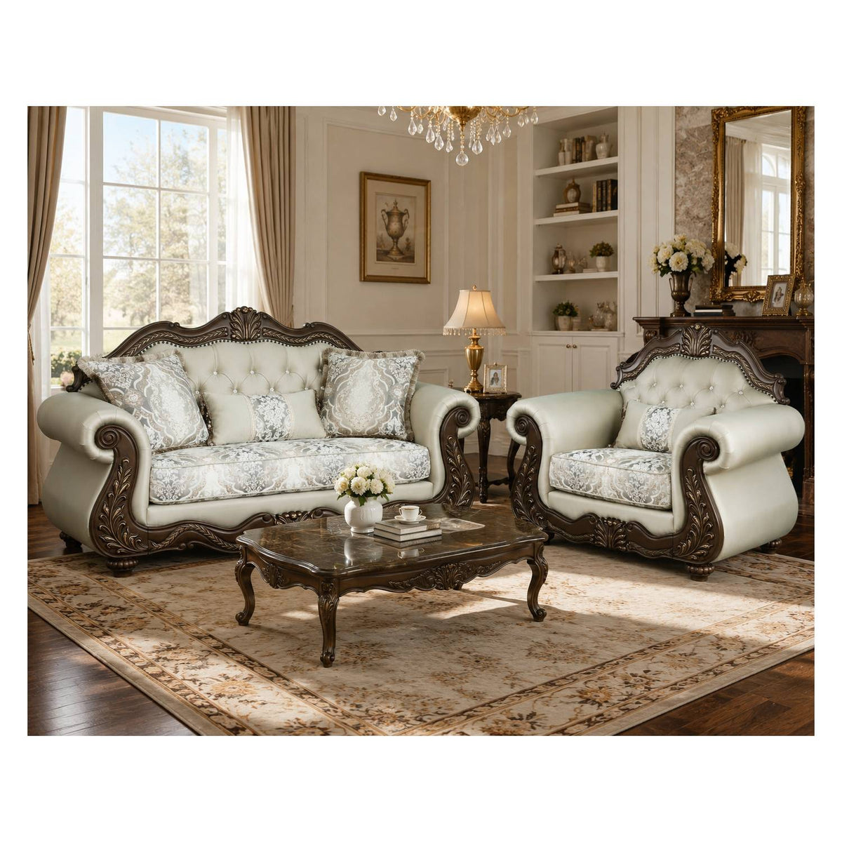 Pierce 2-Piece Traditional Living Room Set