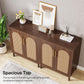 59" Rattan Sideboard Buffet Cabinet