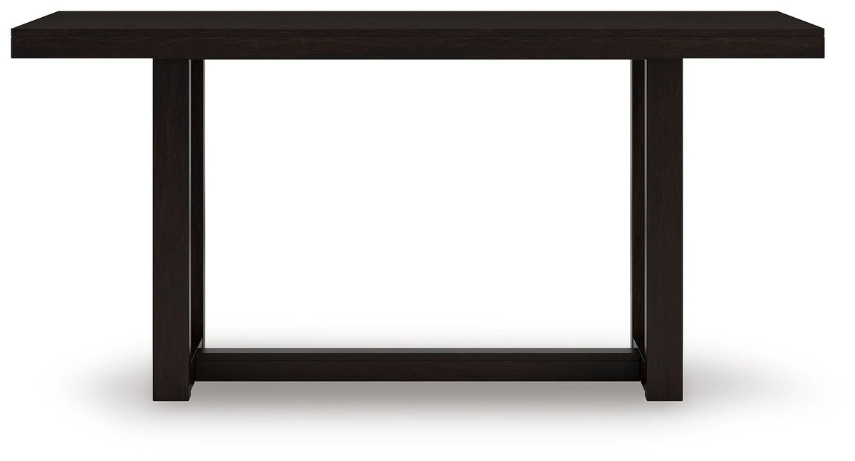 Neymorton - Rectangular Dining Room Counter Table - Dark Grayish Brown - view 2