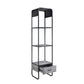 Raziela - TV Stand Side Pier - Concrete Gray & Black