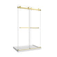 43"-48" W x 76" H Brushed Shower Door