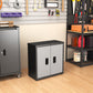 Metal Tool Garage Storage Cabinet with 2 Doors and Lock