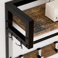 33.1" Wide Hall Tree with 2 Movable Drawers and Shoe Storage