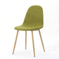 Mid-Century Modern Fabric Upholstered Dining Chairs, Set of 2