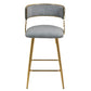 Set of 2, 26'' Counter Height Bar Stools - Grey
