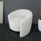 Avalon White Boucle Lounge Chair