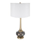 D15x29" Table Lamp with Glass Drum