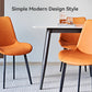 Grey PU Leather & Iron Leg Dining Chairs (2-Piece)