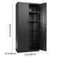 Metal Storage Cabinet with Lockable Steel Construction