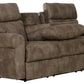 Tranquility - Power Headrest Power Lay Flat Reclining Sofa With DDT / CR3 Heat / Massage / Lumbar - Pewter