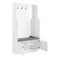 Buck II - Hall Tree - White High Gloss