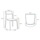 Moderno Wood Vegan Leather Dining Chair