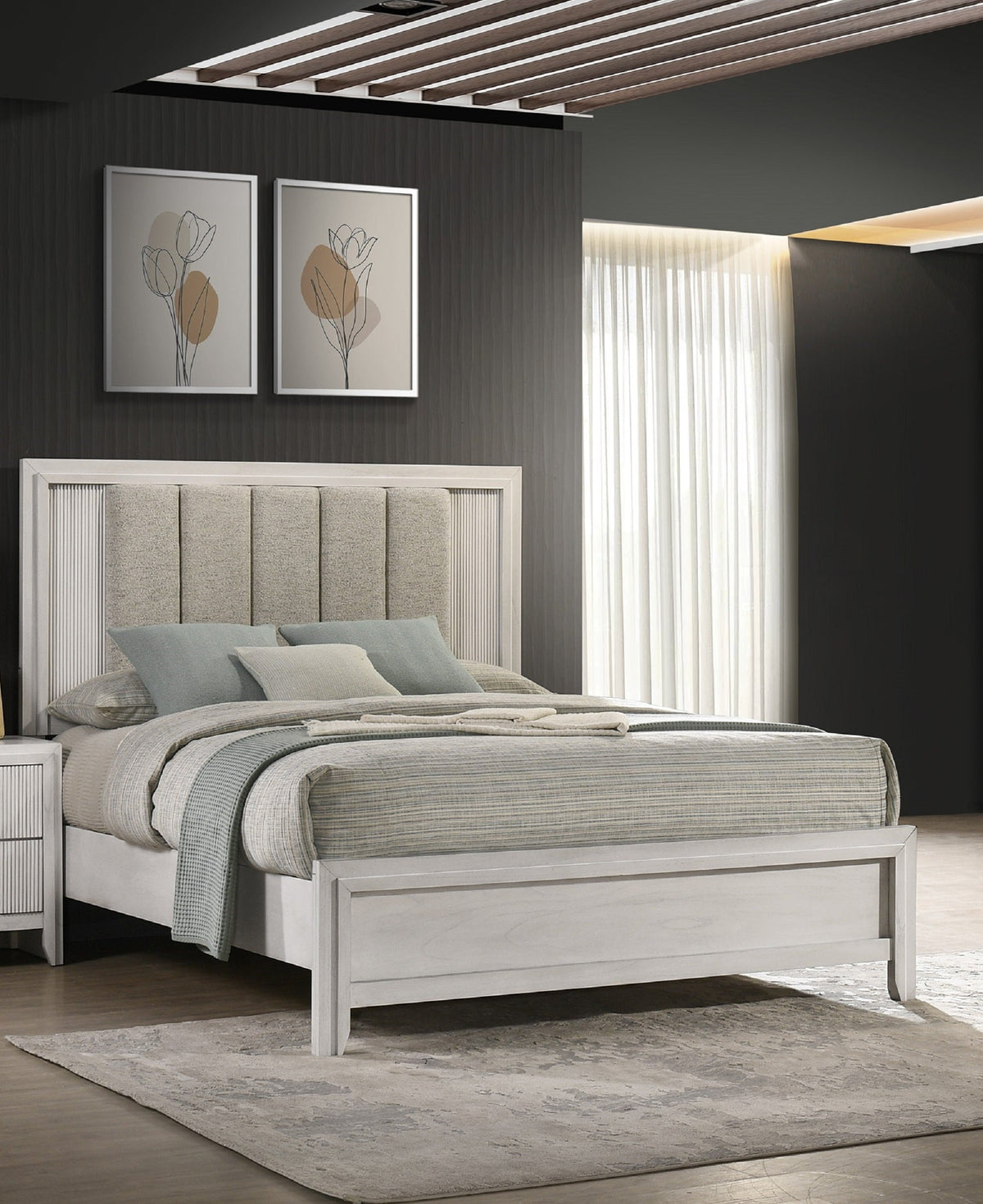 1pc King Size Bed Mist