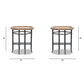 Foundry 24" Square Reclaimed Pine Wood & Iron Side Table