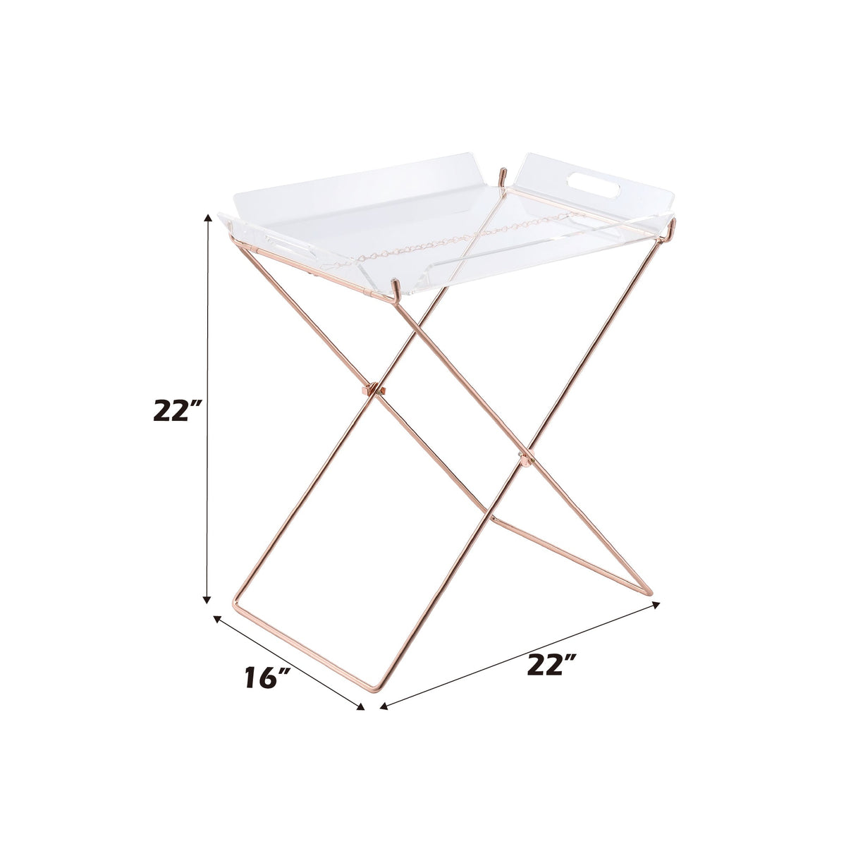Cercie Clear Acrylic Tray Table