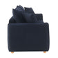 Irina Blue Velvet Sleeper Sectional Sofa