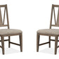 Paxton Place - Dining Side Chair With Upholstered Seat (Set of 2) - Dovetail Gray