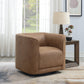 Brown Swivel Accent Chair