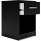 Finch - One Drawer Night Stand - 23" Height - Black