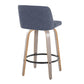 26" Contemporary Fixed-Height Counter Stool with Swivel