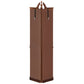 Walnut Corner Curio Cabinet with Lights