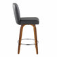 26" Contemporary Fixed-Height Counter Stool with Swivel