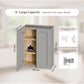 Gray Shaker Solid Wood Wall Cabinet with Soft-Close Doors