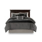 7 Piece Faux Suede Comforter Set Black California King