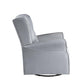 Zeger - Swivel Chair With Glider - Gray Fabric